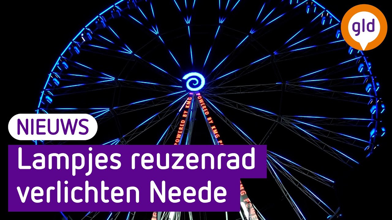 Lichtshow op giga reuzenrad in Neede trekt veel bekijks