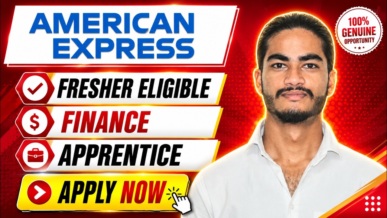 American Express Finance Apprentice 2026 | Hiring Freshers Now!