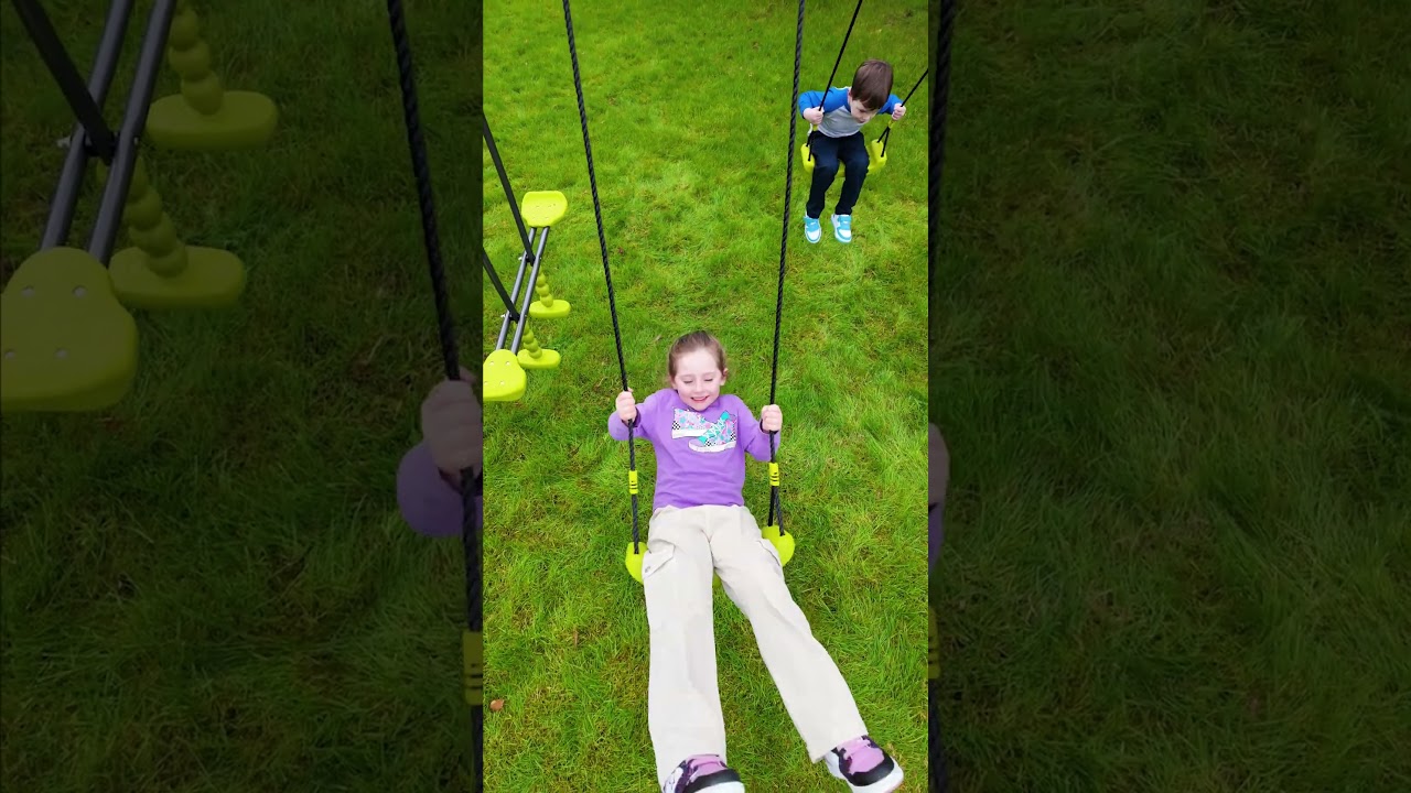 Playground fun at home with Apatou 3 Unit Swing Set 😍☀️ Product code 🔎 140525 #smythstoys #swingset