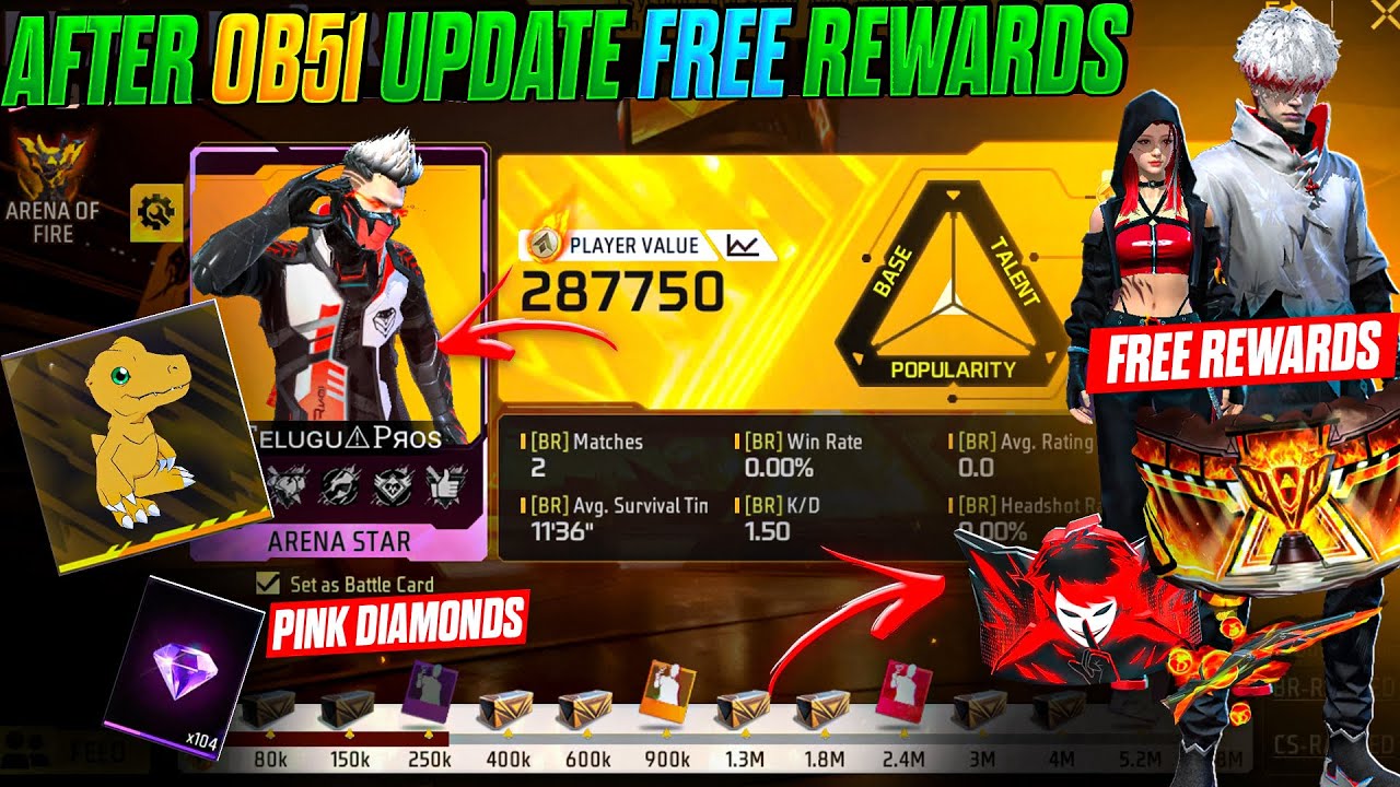 🥵После обновления🇮🇳Бесплатные награды — Розовые бриллианты✅ — После обновления бесплатно: Glowall...