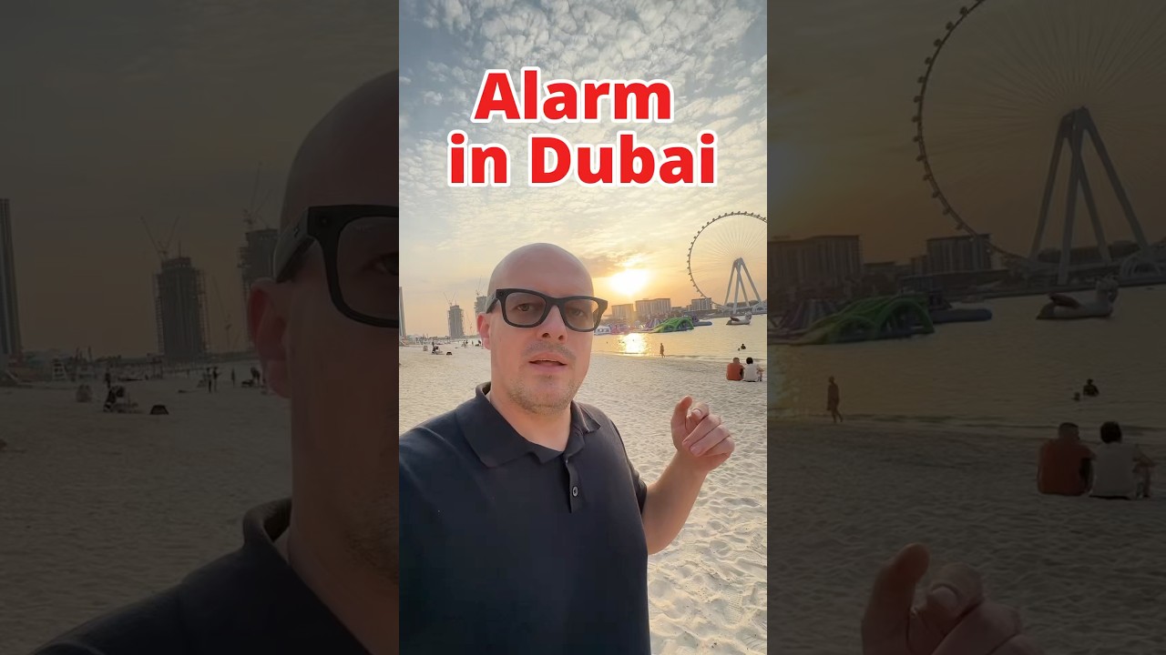 There's a missile alert in Dubai right now while I'm filming this video.