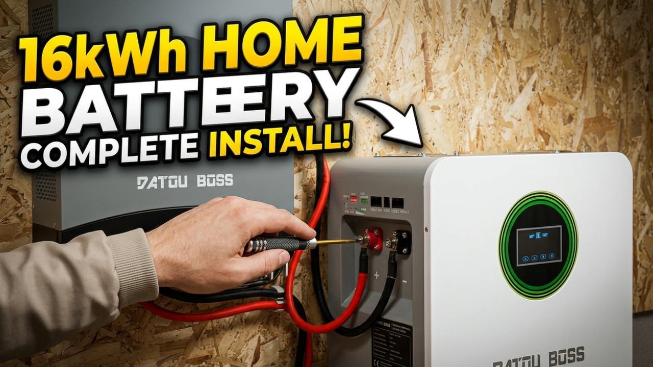Jak zainstalować domowy system magazynowania energii słonecznej o mocy 16 kW, pełna instalacja