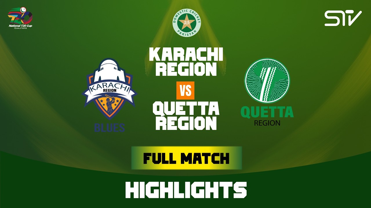 All the Action –Full Highlights | Karachi Blues vs Quetta | National T20 Qualifier | Match 1| MZA1U