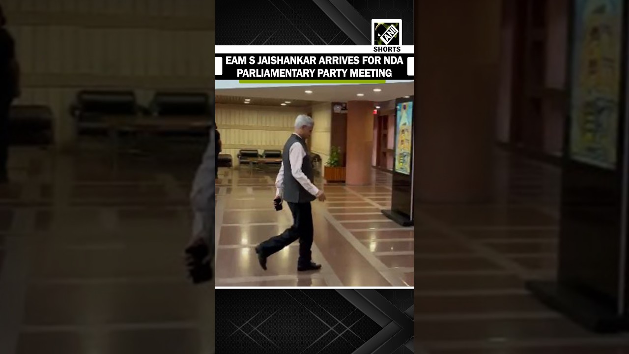 Watch! EAM S Jaishankar arrives for key NDA parliamentary party meeting