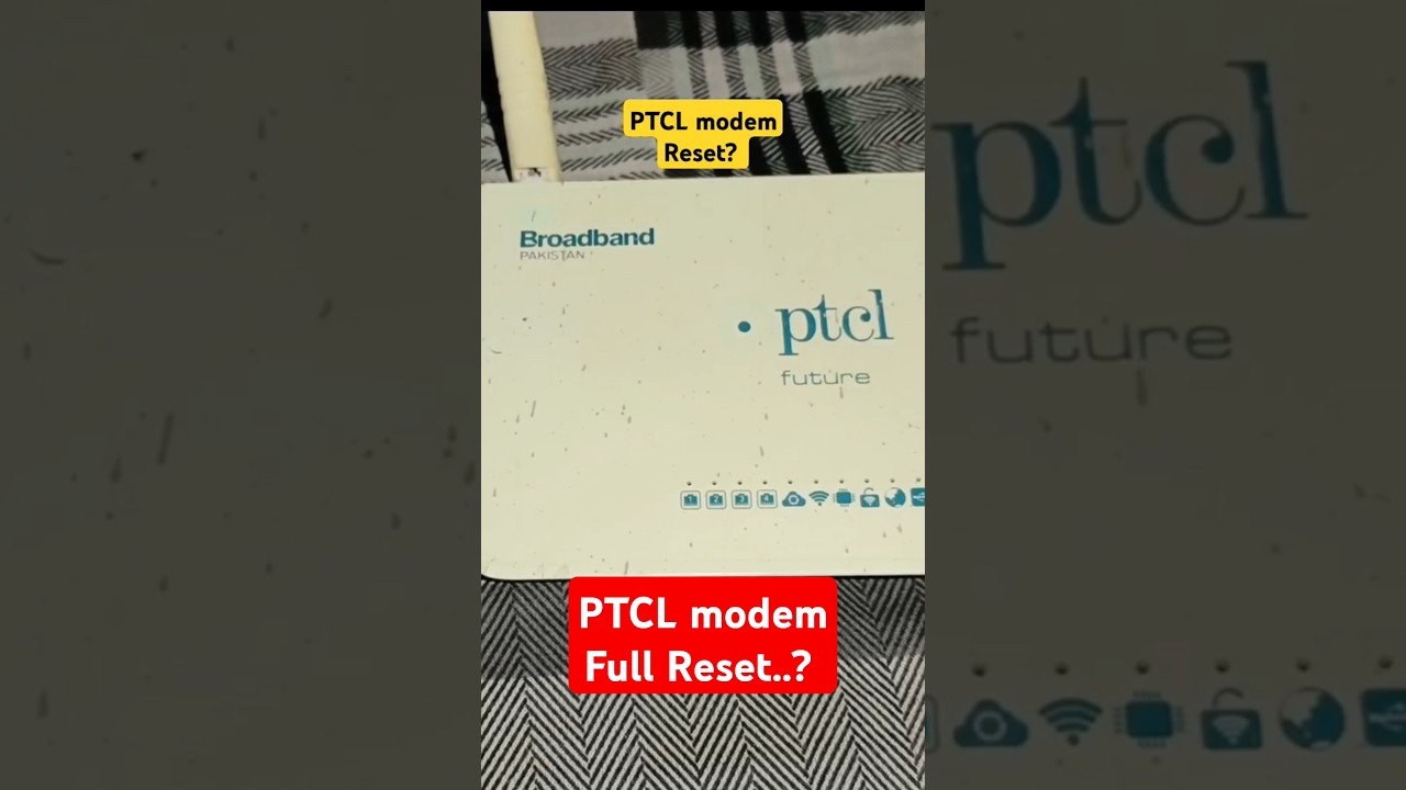 Jak zresetować modem/router Ptcl?