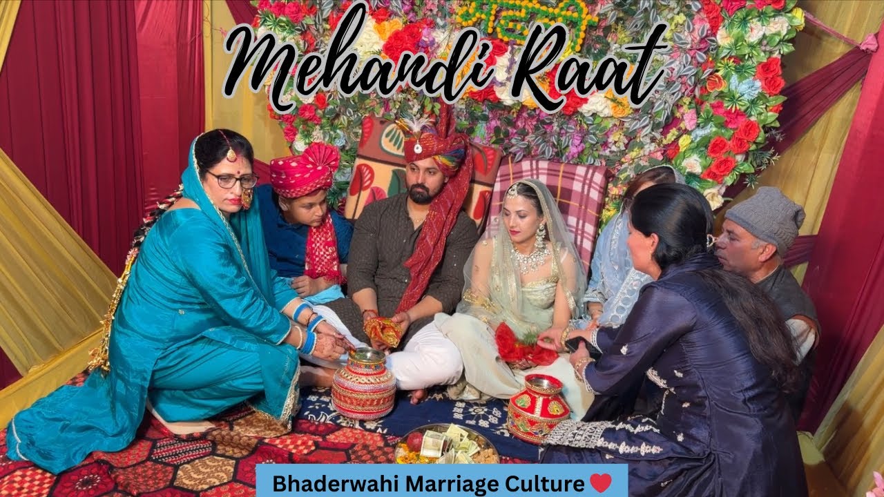 Bhai Behan ki Shadi 🫶💕||Mehandi Raat ||Bhaderwahi Marriage culture ❤️‍🔥|| Bhaderwahi Dhol💃||Enjoyed🥰