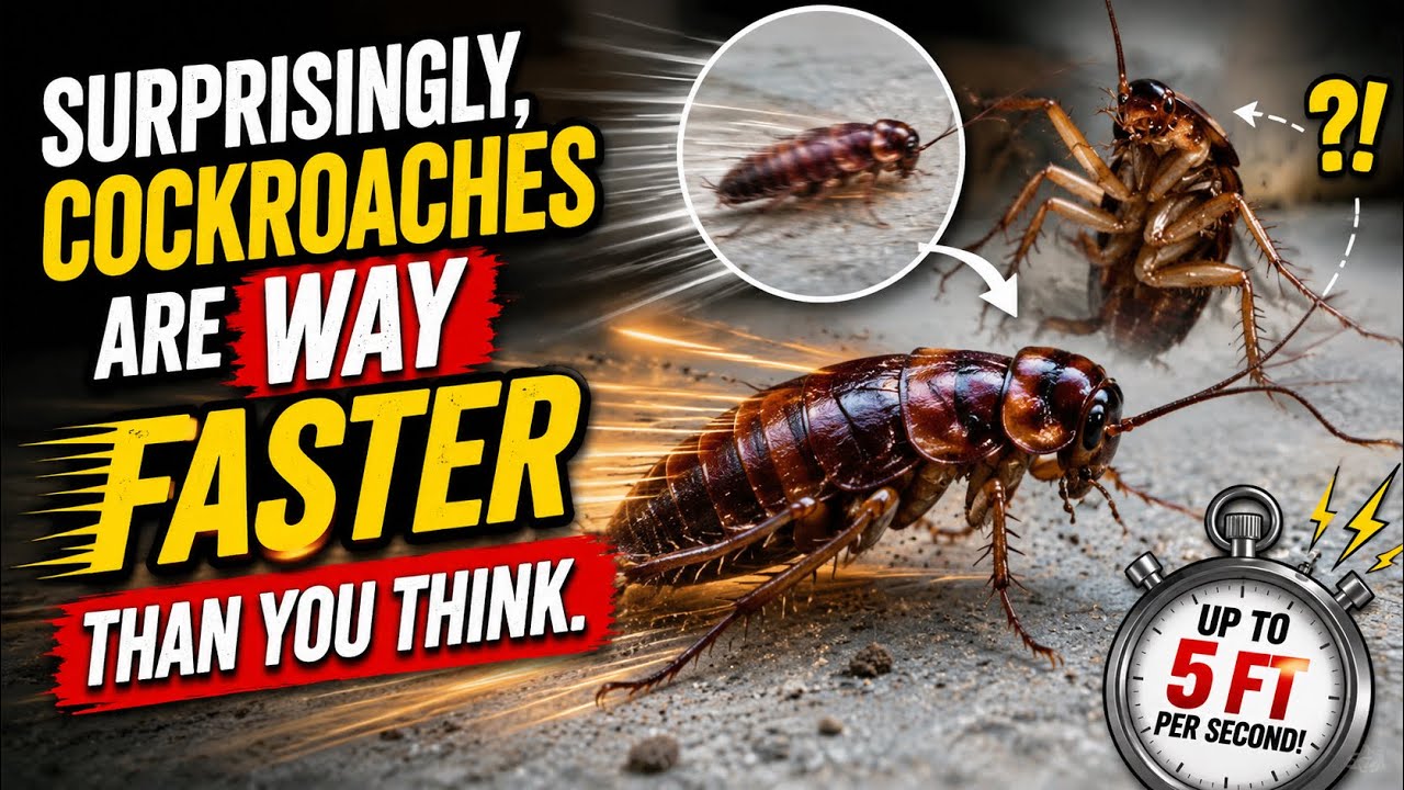 Surprisingly, Cockroaches Are Way Faster Than You Think.