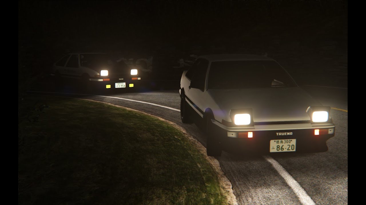 Initial D - Shinji vs Takumi [AC]