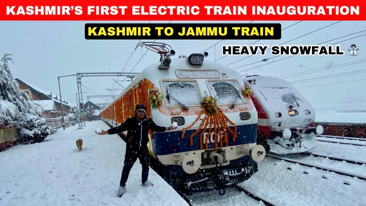 First Train From Kashmir to Jammu | Srinagar to Sangaldan Train Journey | USBRL Project Update