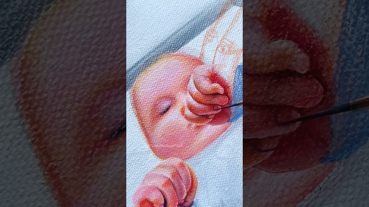 Painting Cutest Baby 👶😱 #shorts
