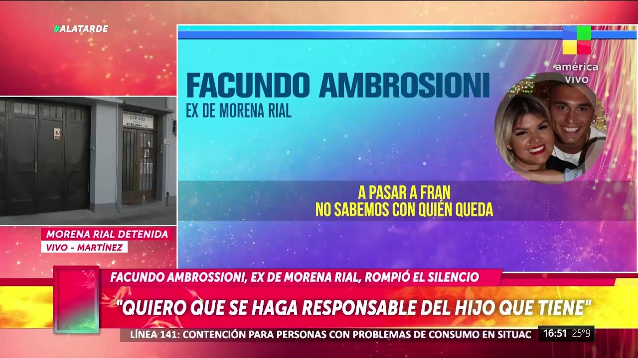 📢 Habló FACUNDO AMBROSIONI, padre del hijo mayor de Morena Rial