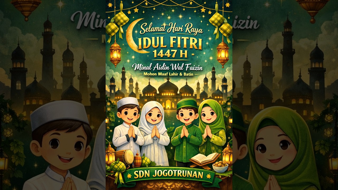 Selamat Hari Raya Idul Fitri 1447 H SDN Jogotrunan