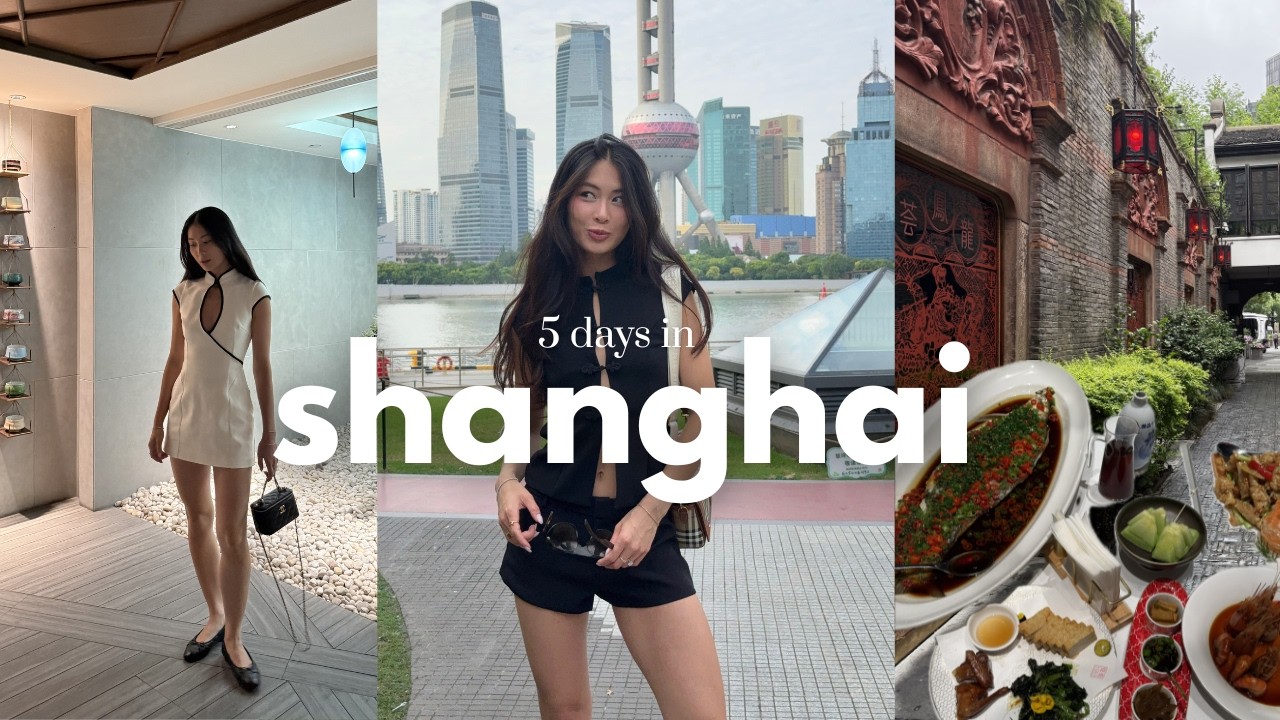 ВЛОГ ИЗ ШАНХАЯ 🇨🇳 上海旅游: лучшие рестораны и места, вкусная еда и примерка свадебного платья