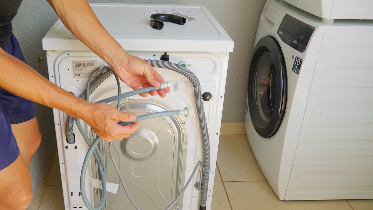 Como Instalar Lavadora / Lava e Seca passo a passo Corretamente com dicas