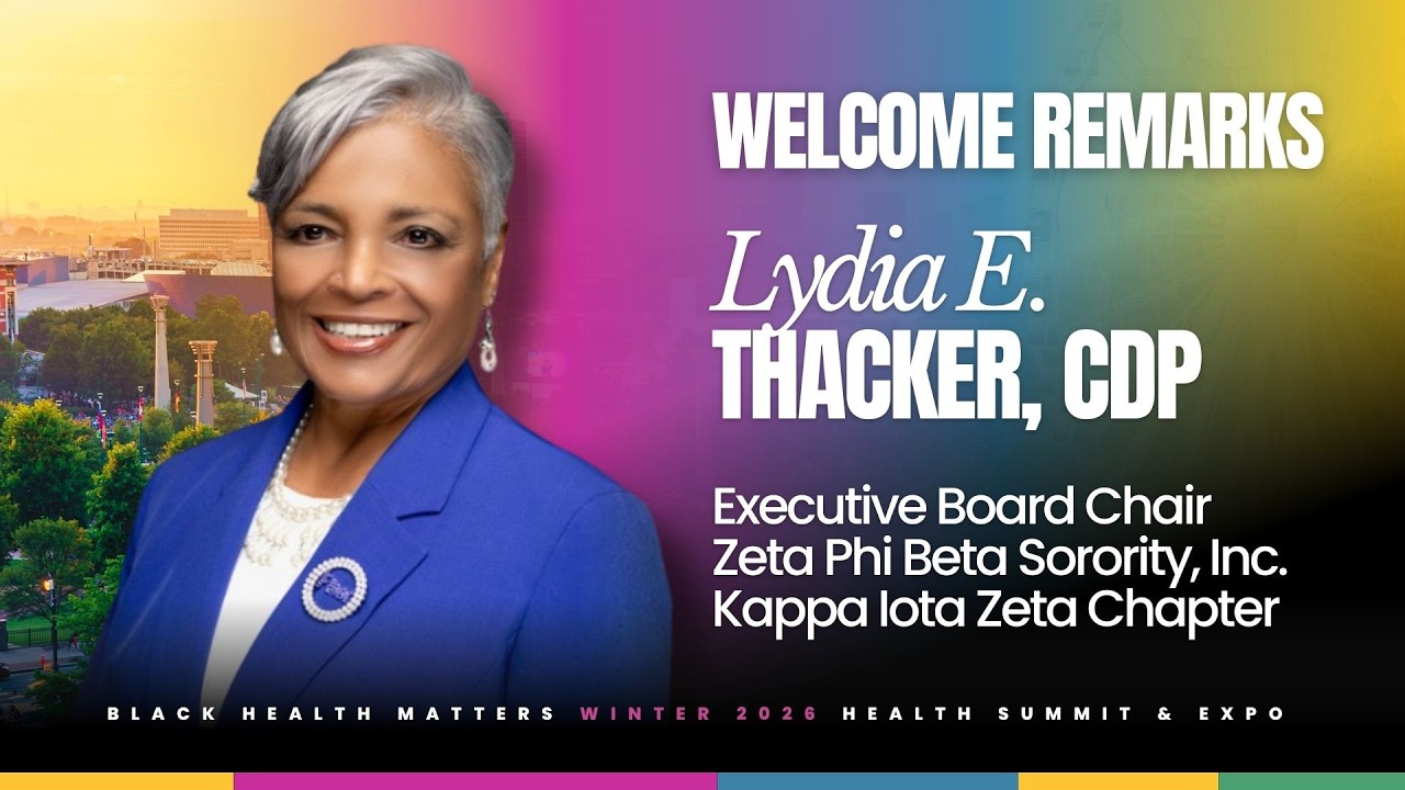 Black Health Matters Atlanta Health Summit - Welcome Remarks from Lydia Thacker