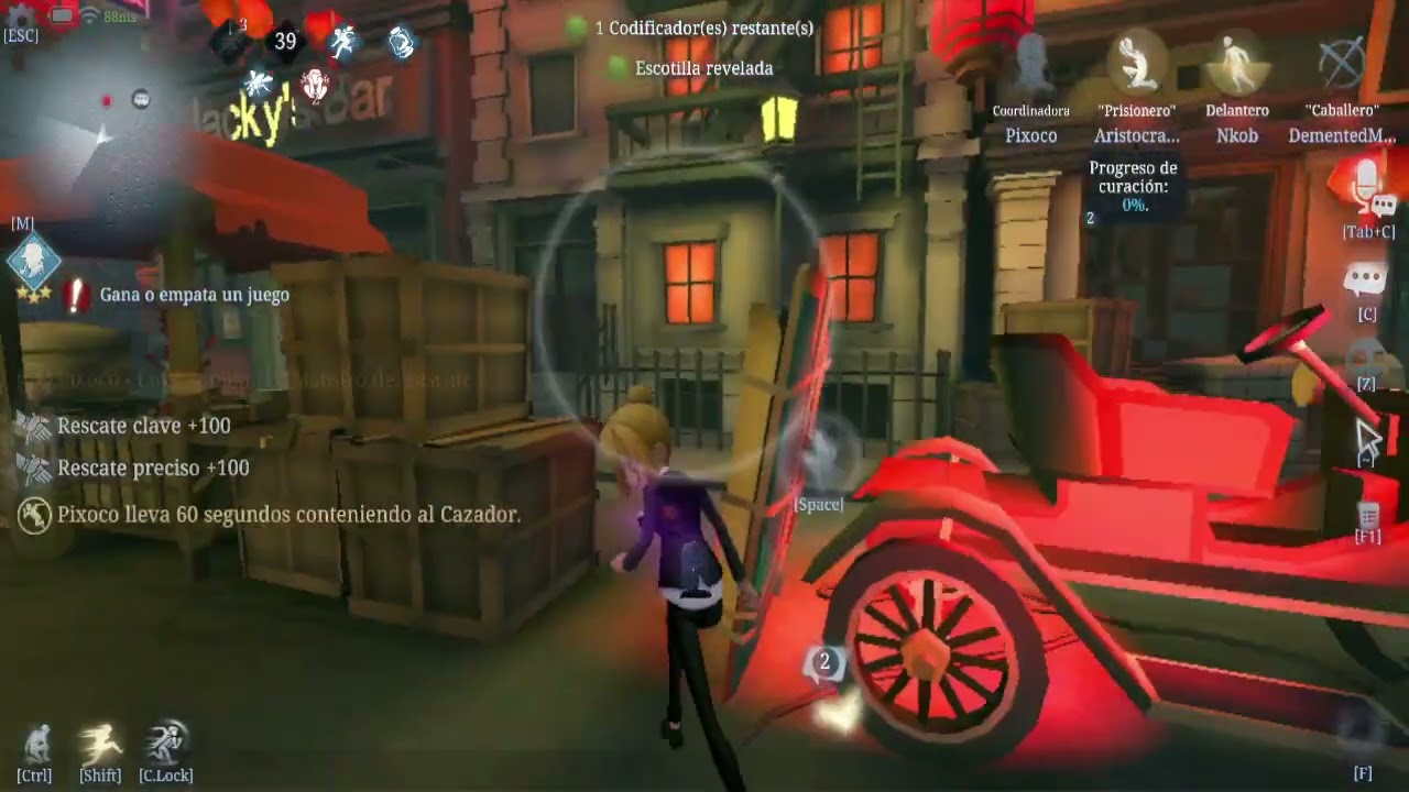 Traicion traicionados Coordinadora Identity V 