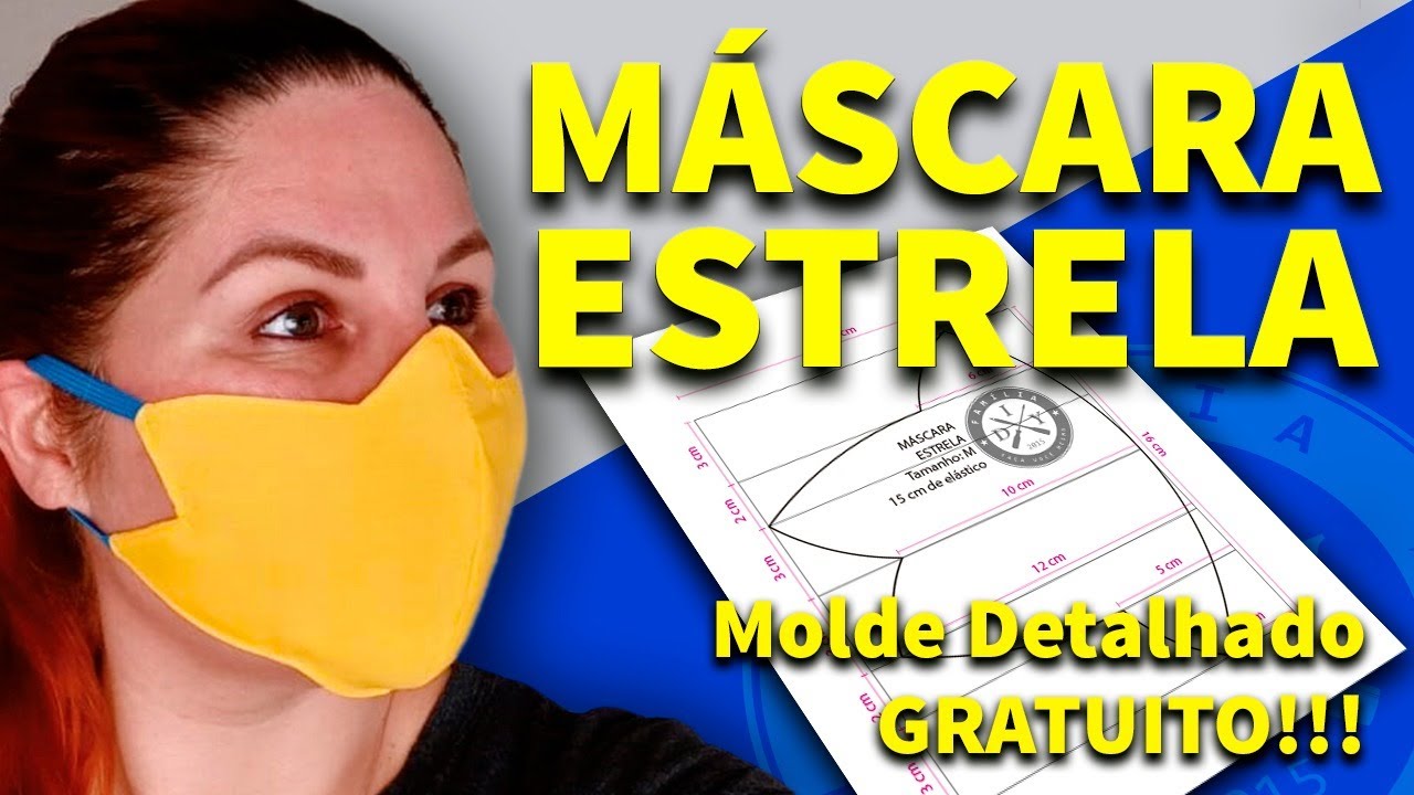 MÁSCARA DE PROTEÇÃO ESTRELA LINDAAAAA - FAMÍLIA DIY