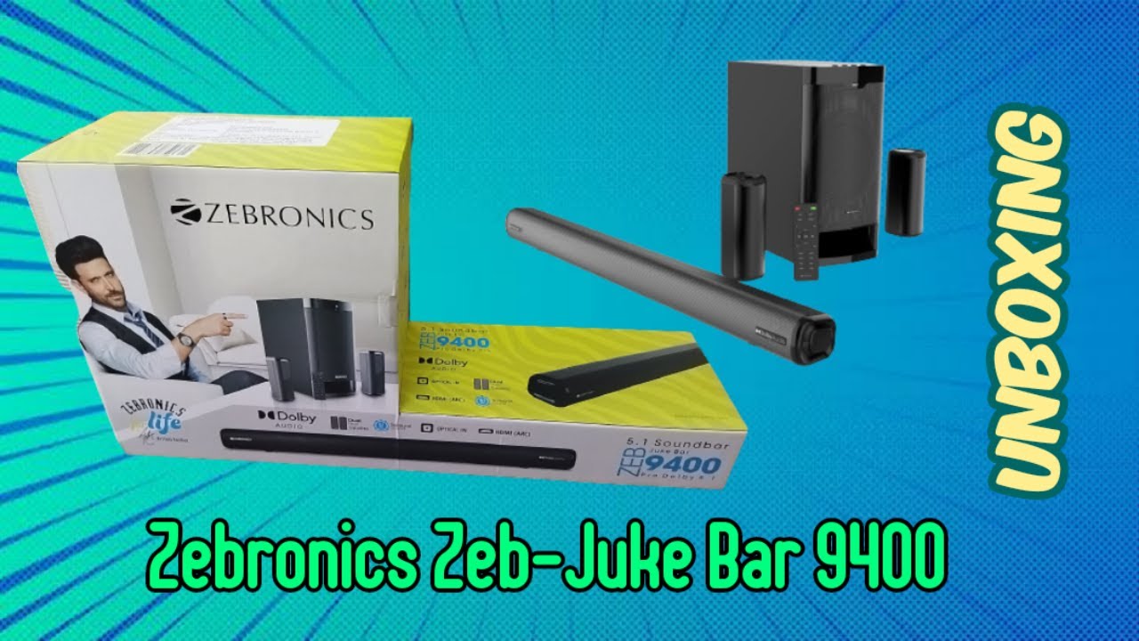 இனி வீட்டிலேயே தியேட்டர் | Zebronics Zeb Juke Bar 9400 Pro Dolby 525 W Bluetooth Soundbar Unboxing