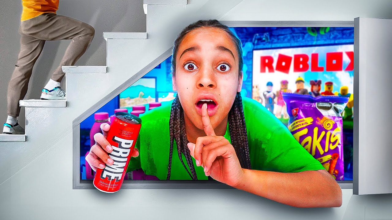 We Built a SECRET ROOM to HIDE from our Parents 🤫