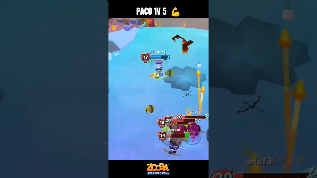 Zooba Squad 5v 1 Paco Gameplay 🔥🔥 🔥 | V.S BIG TEAM!!! #zoobashorts #zoobabattlearena