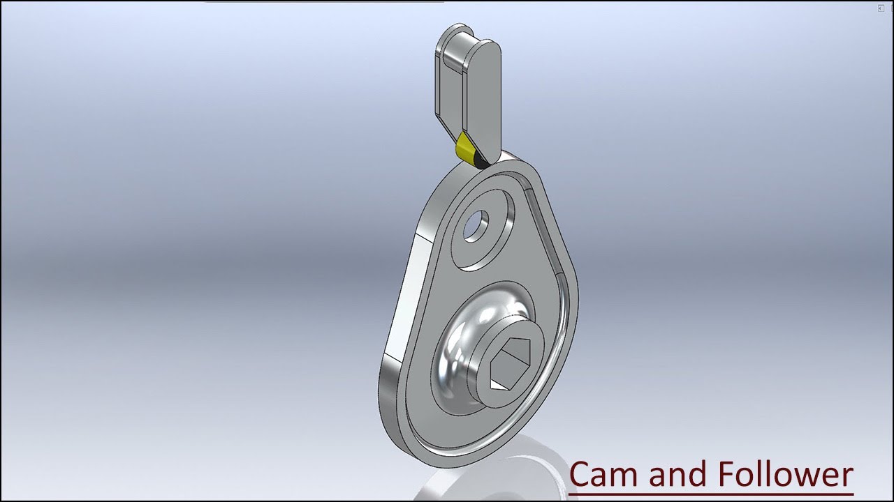 Modelling and Simulating a Cam and Follower Assembly with audio || Autodesk Inventor Tutorial