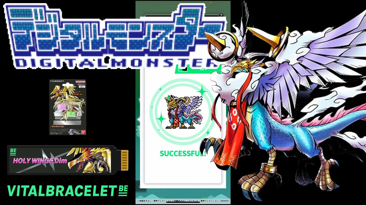 DIGIMON Vital Bracelet BE - XIANGPENGMON || BEMemory Holy Wings DiM Log 9