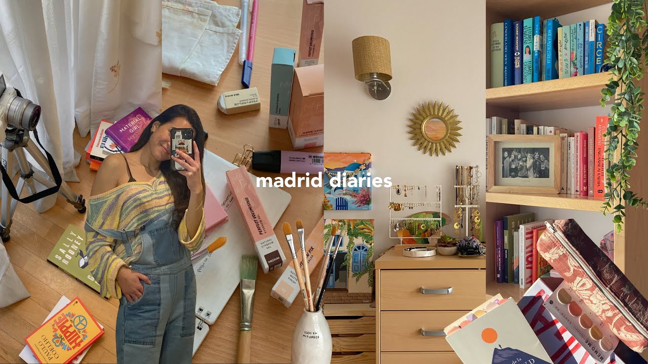 vlog 014 ☽ un día de trabajo conmigo, pintando, makeup routine y tomando decisiones