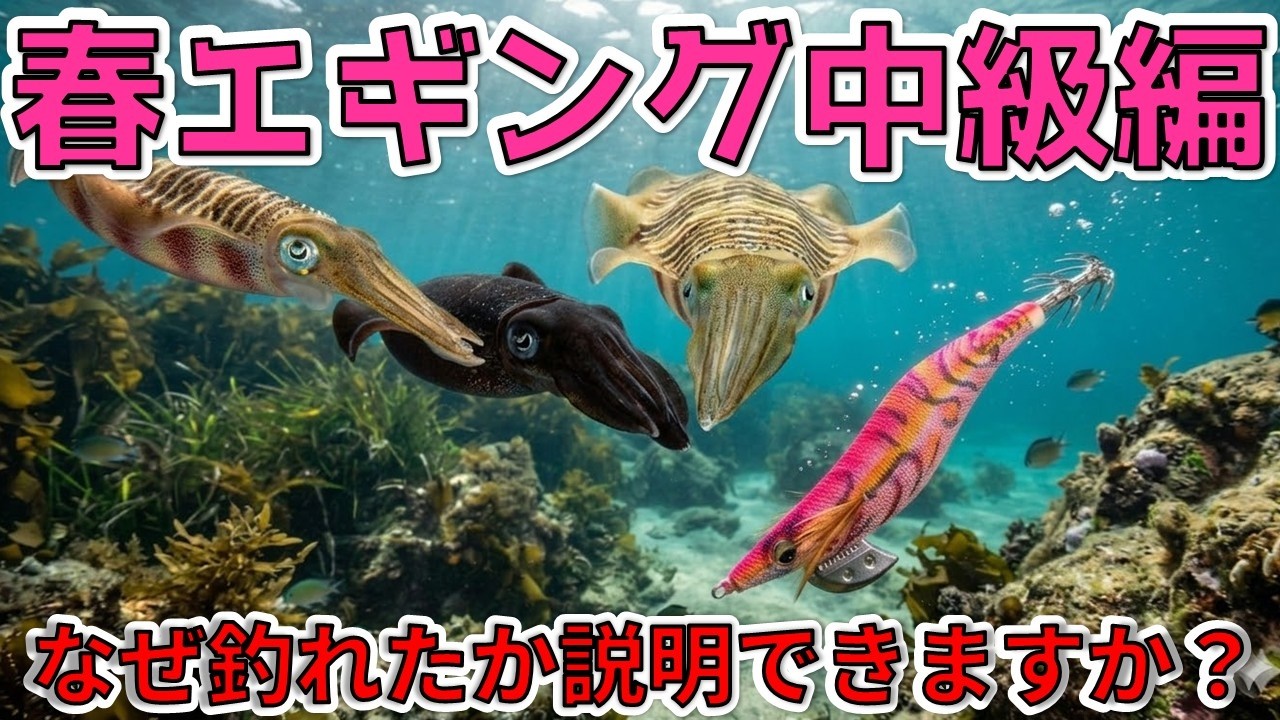 【春エギング中級編】なぜそのエギを、そのレンジで、そのアクションで入れるのか