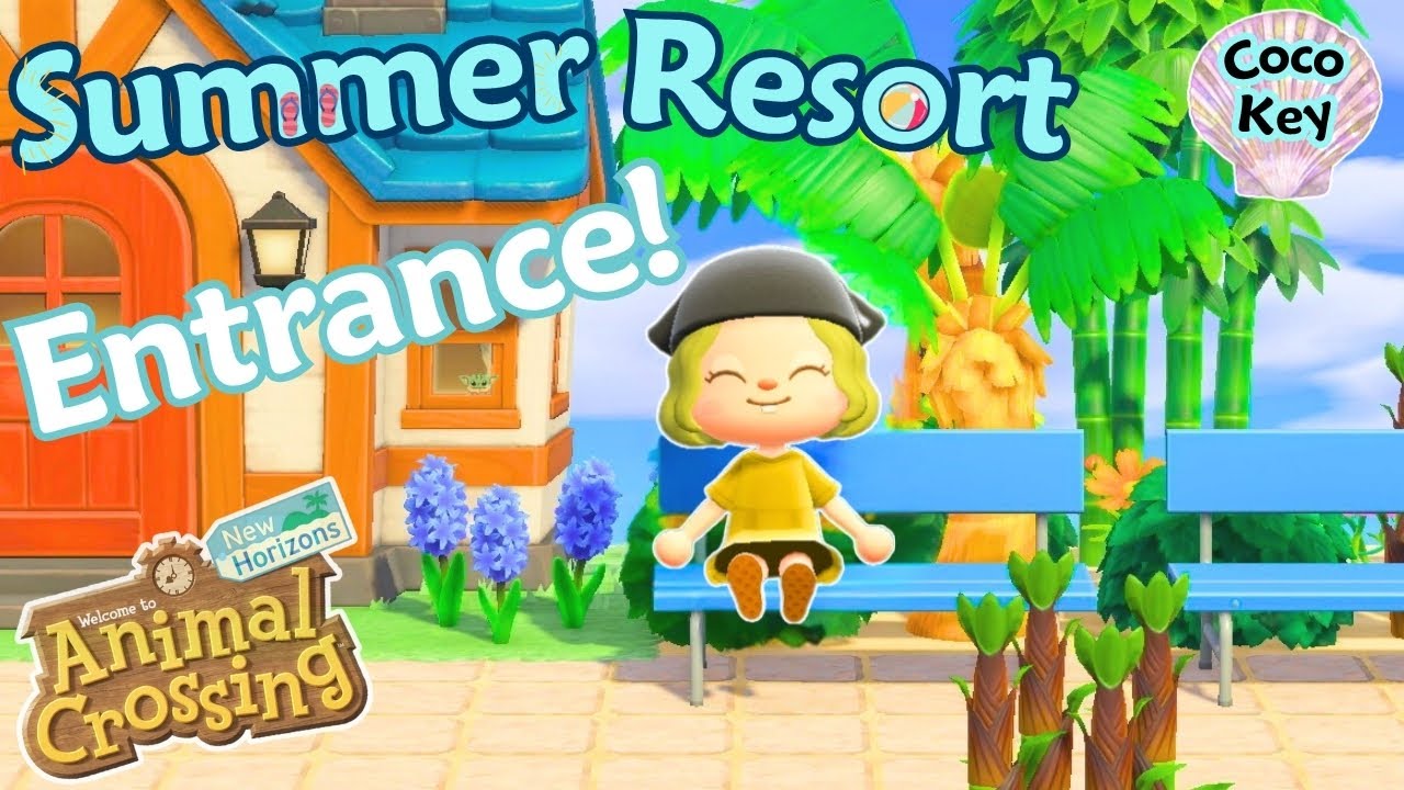 Entrance! | Summer Resort | Island Entrance | Animal Crossing New Horizons ACNH Summer core