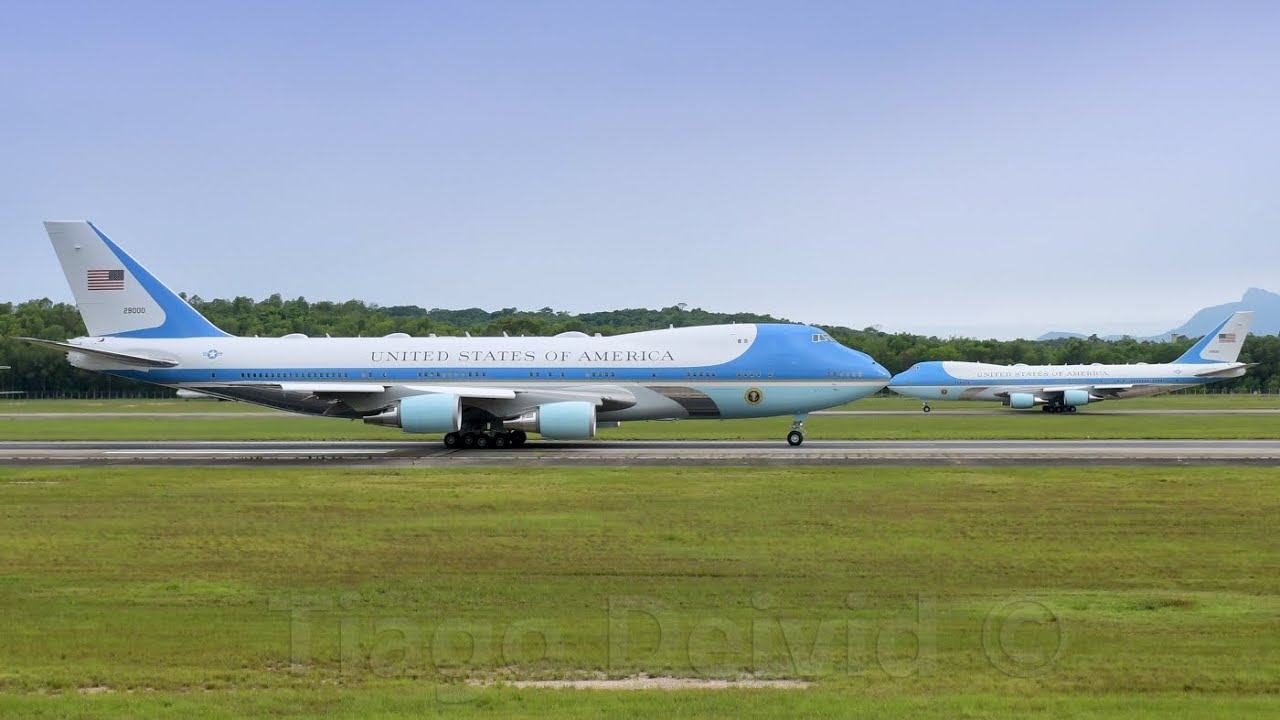 Decolagem dos boeings americano no Rio de Janeiro