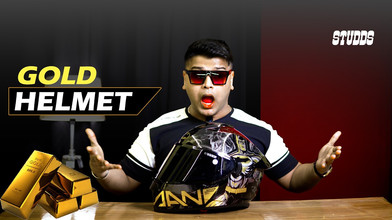 सोने का हेलमेट😍Studds Drifter Bataman Gold Edition | Best Budget Helmet in 2500-3000| Studds Drifter