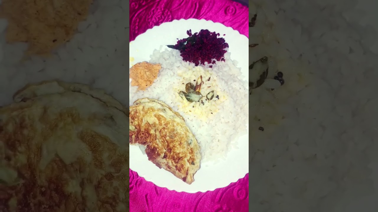 Naadan lunch vibes 💛Chamanthi |Mooru | Meen Fry | Beetroot Thoran Omelette