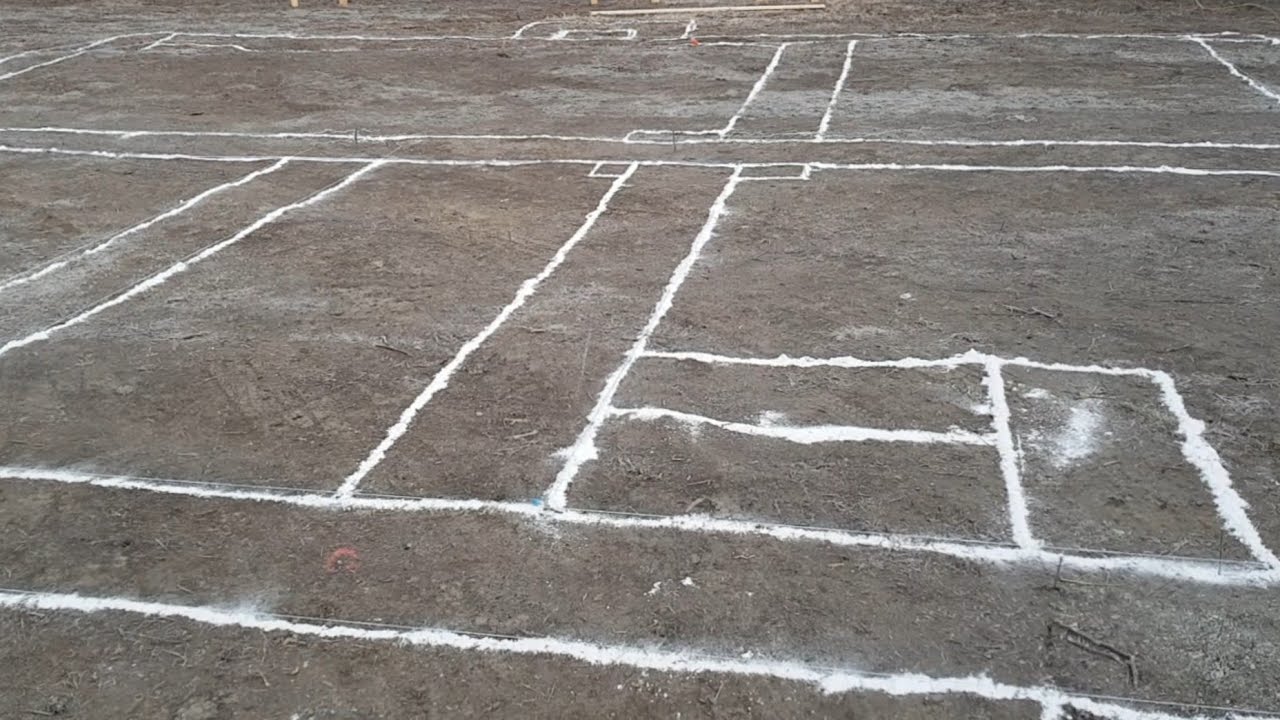 Trasarea casei / Am trasat si am pregatit totul / Primul video