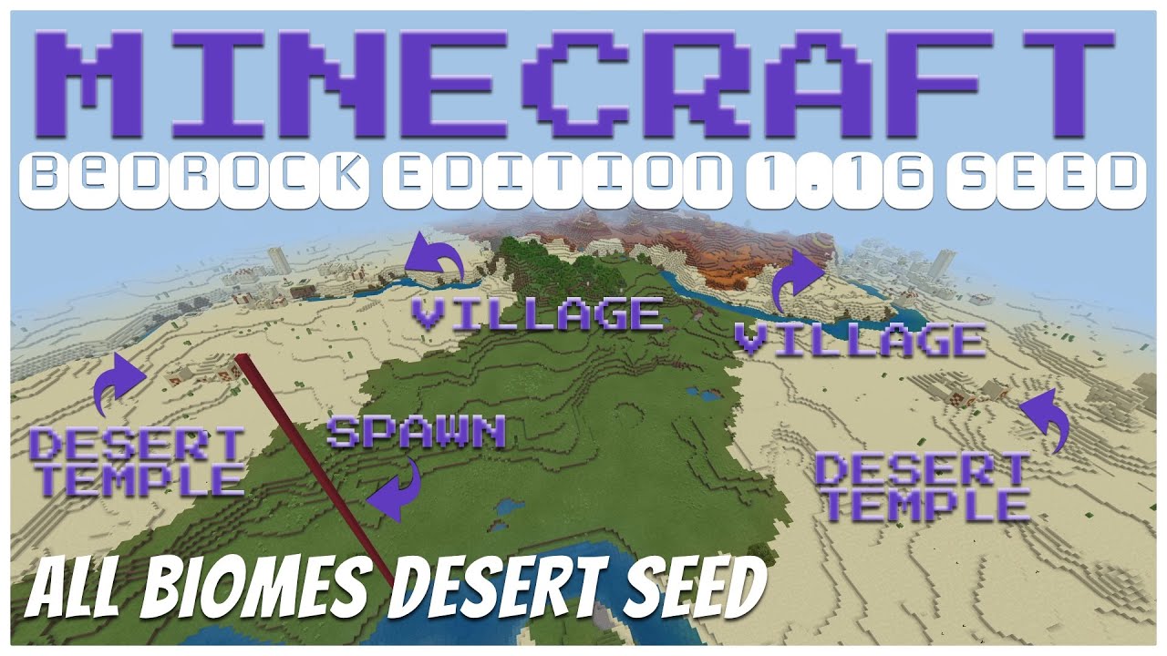Minecraft Bedrock Desert Seed 1.16.4 SEP 2020 – Seed Saturday