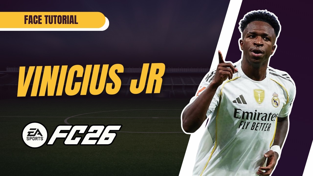EA FC26 Player Creation Guide: VINICIUS JR Lookalike Face Tutorial