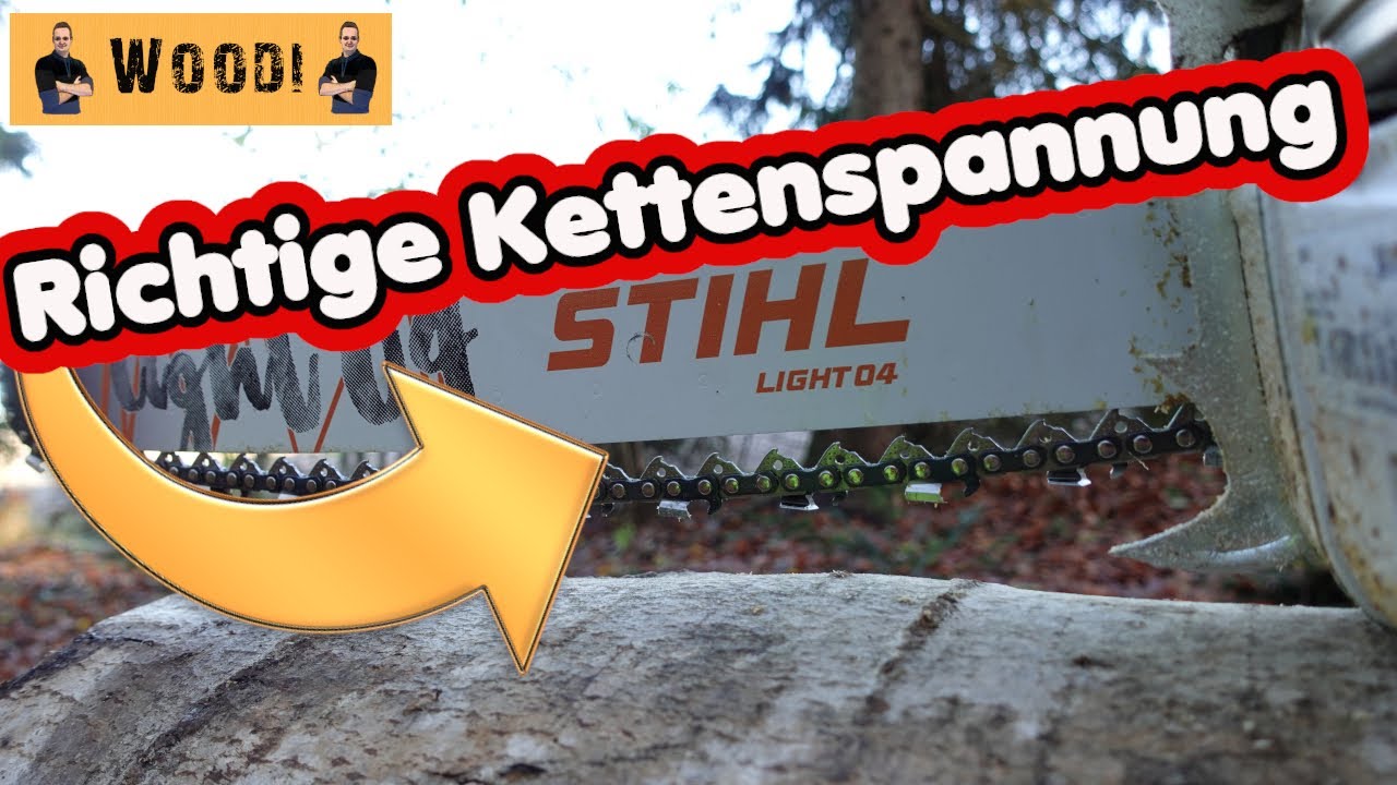 Richtige Kettenspannung bei der Kettensäge - Einfacher Tipp