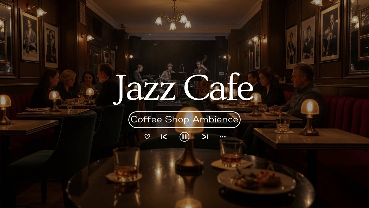 Cozy Coffee Shop Ambience & Relaxing Jazz Instrumental Music ☕ Smooth Piano Jazz Music for Studying