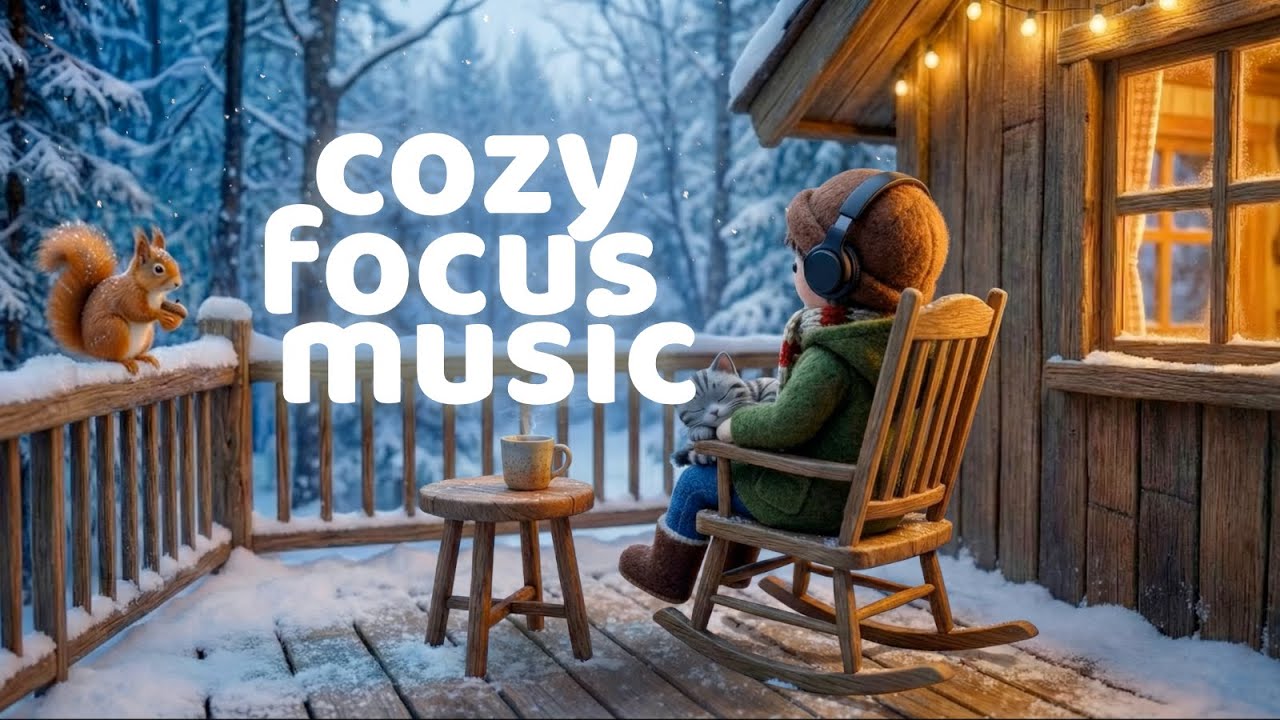 Cozy Study Music (2 Hours) ❄️ Chilling on Finn’s Treehouse Deck