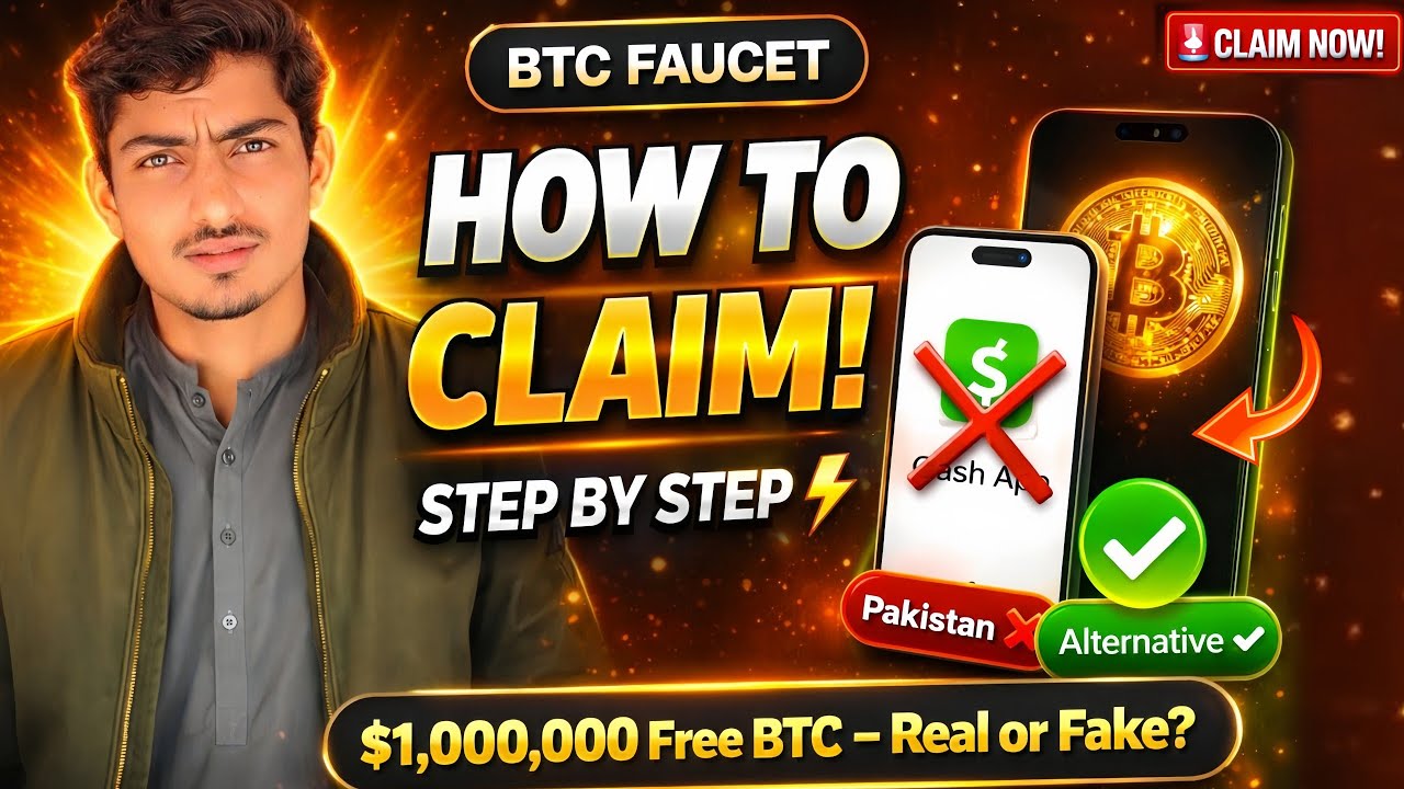 How to Claim FREE Bitcoin Faucet 😱 Pakistan & India Alternative!
