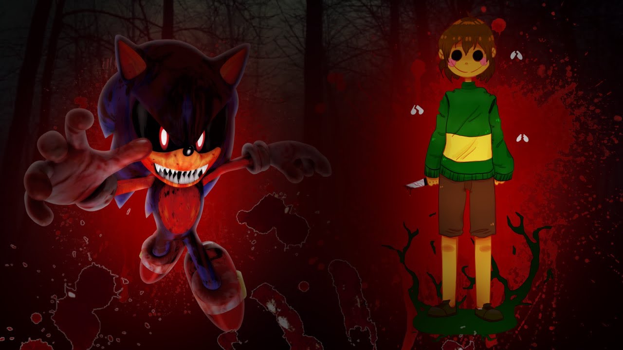 Sonic.Exe VS Chara [Sprite Animación - Pivot animator] Especial Halloween (un poco atrasado)