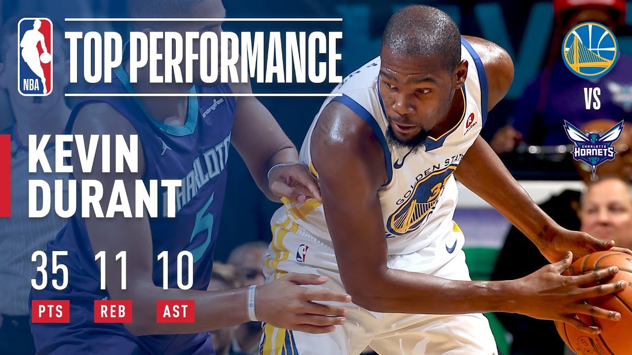 Kevin Durant Gets 9th Career Triple-Double vs. Hornets | December 6, 2017