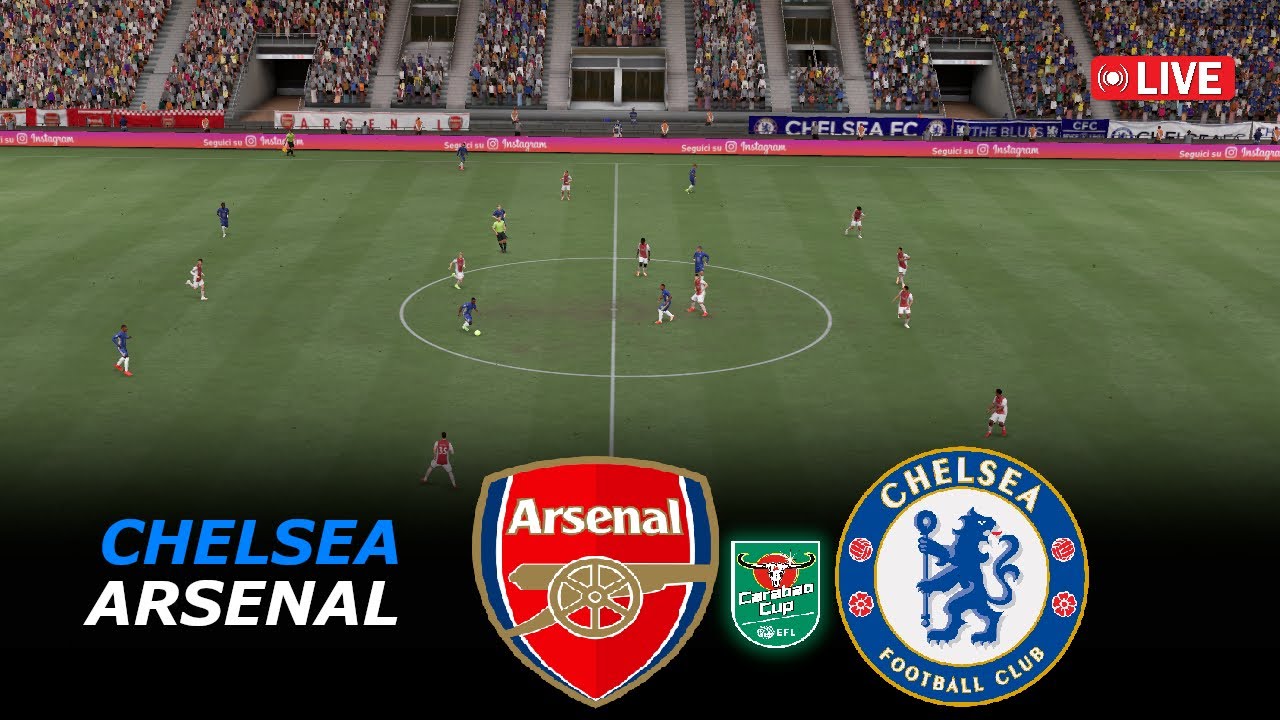 🔴LIVE : Arsenal vs Chelsea | EFL Carabao Cup Semi Final 2025/26 | eFortball Pes21 Simulation