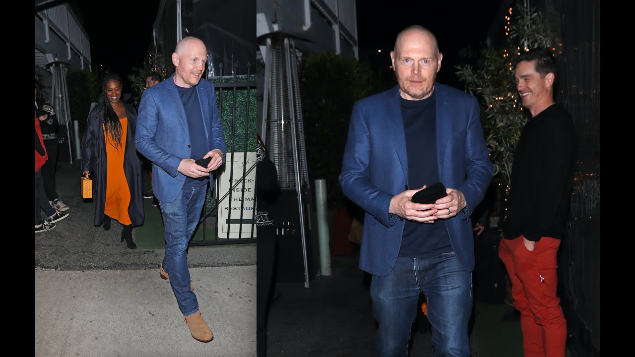 Comedian Bill Burr and wife Nia Renee Hill dine out for Italian food in LA!