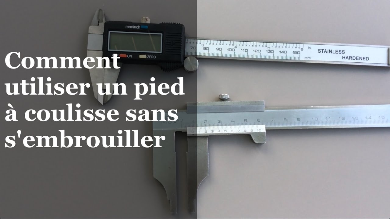 Comment utiliser un pied à coulisse