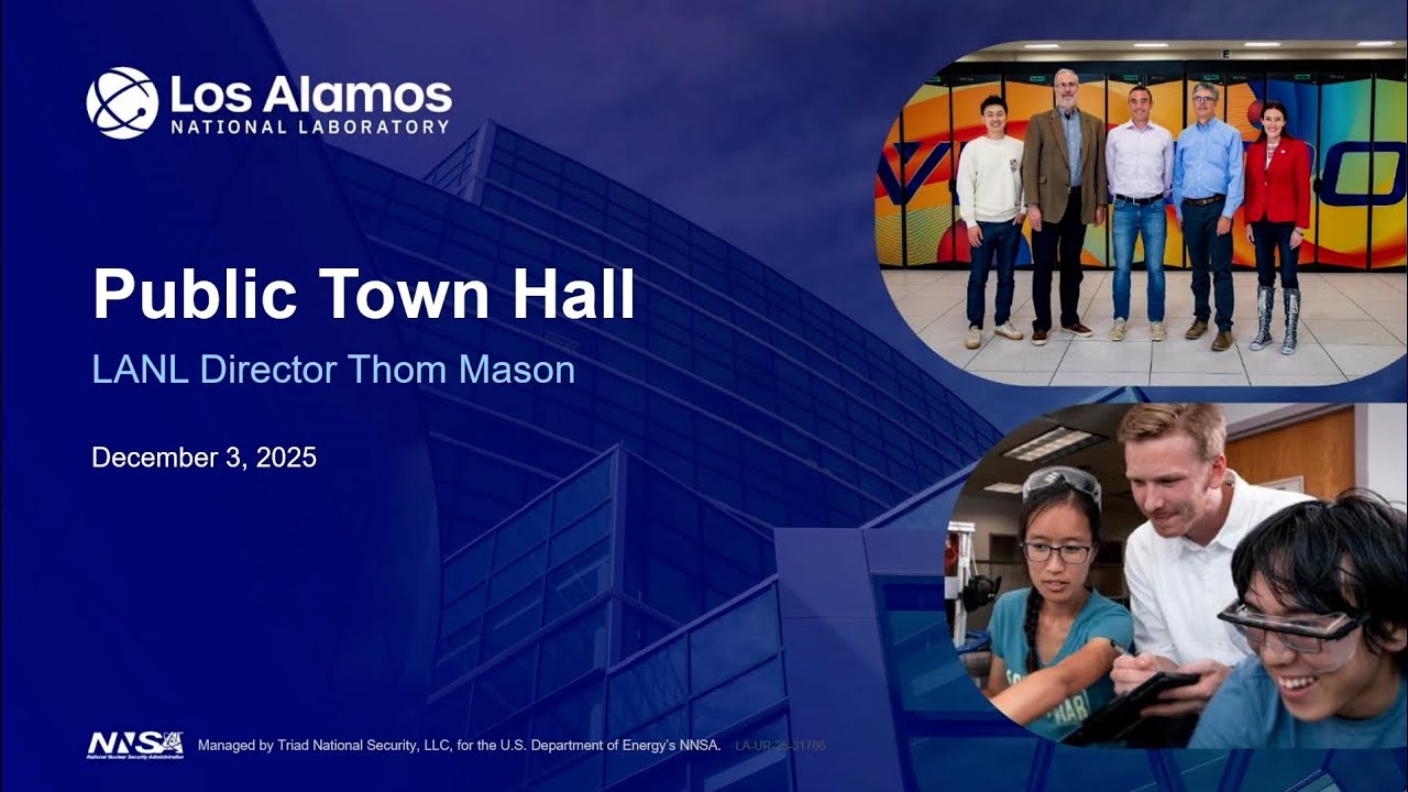 Public Town Hall | December 3, 2025 | Los Alamos National Laboratory