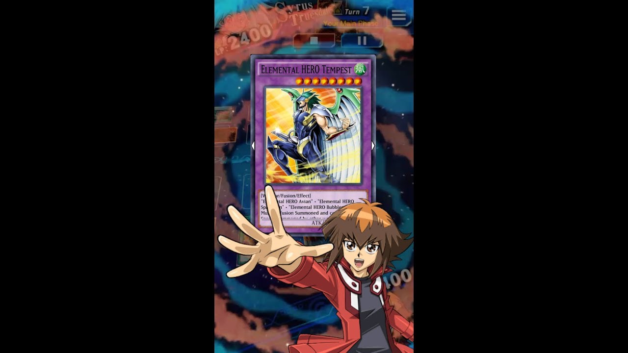 Yugioh Duel Links - Jaden Vs Syrus : Your Elemental Hero Tempest is cool Jay!