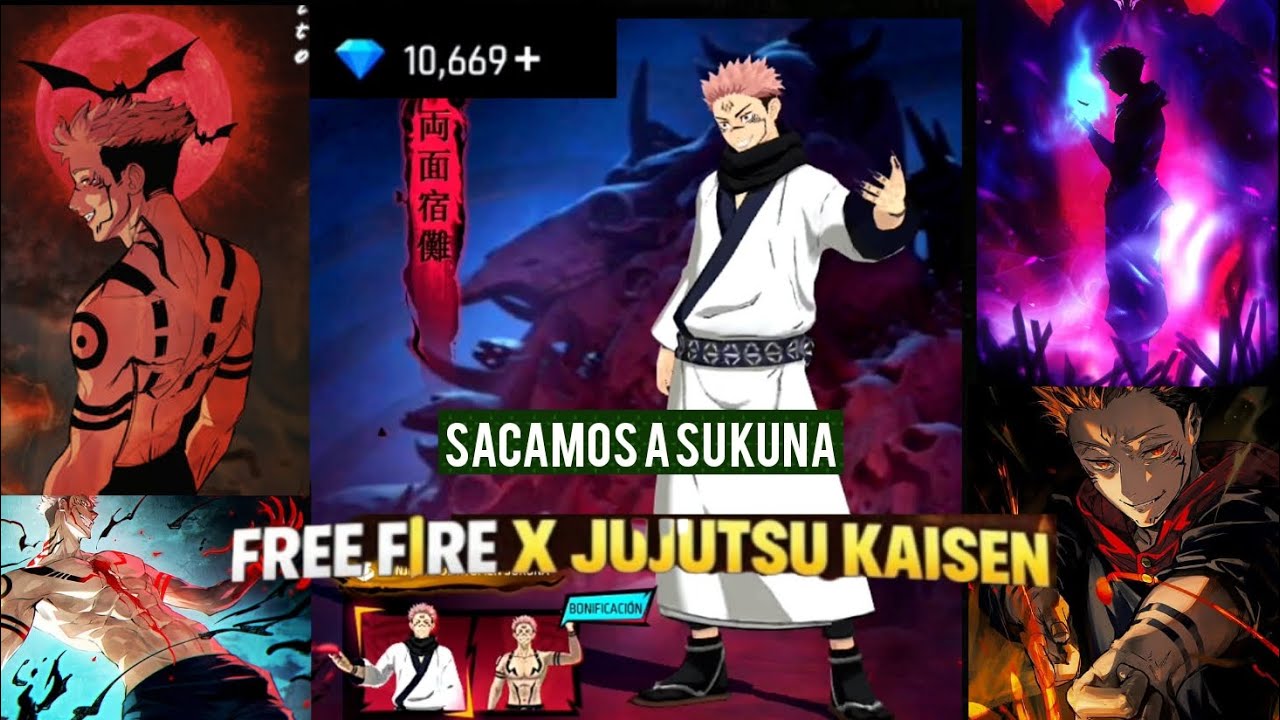 Recarge mas de 1000 diamantes para sacar la colaboración de free fire x jujutsu kaisen (Parte 2)😅