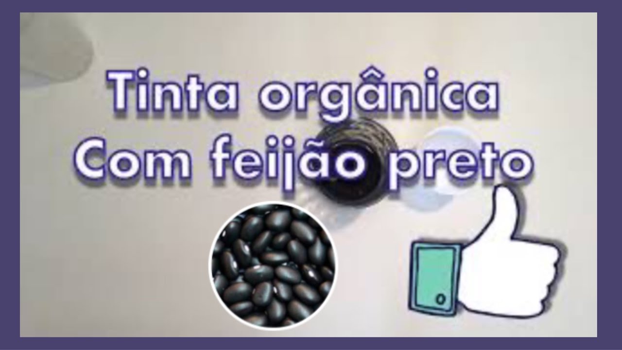 Tinta natural com feijão preto -será que sai Azul?