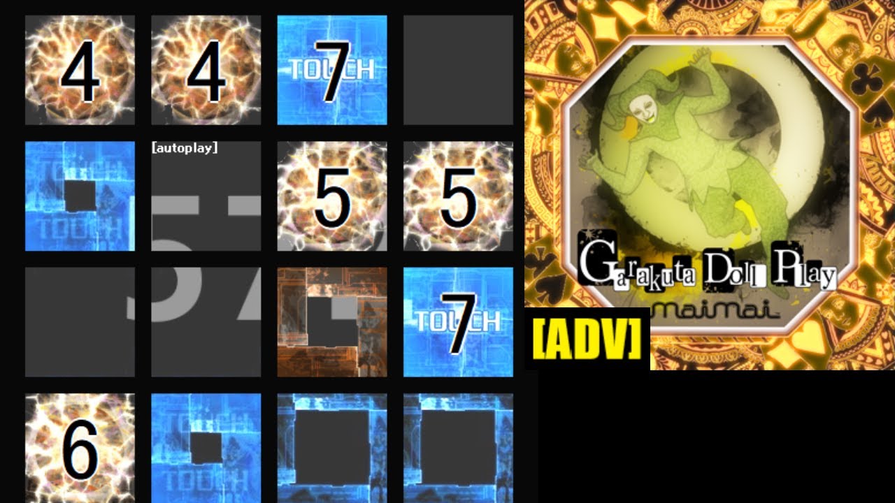【jubeat saucer fulfill】 Garakuta Doll Play [ADV] 譜面確認(シャッター＋ハンドクラップ＋同時色分け)