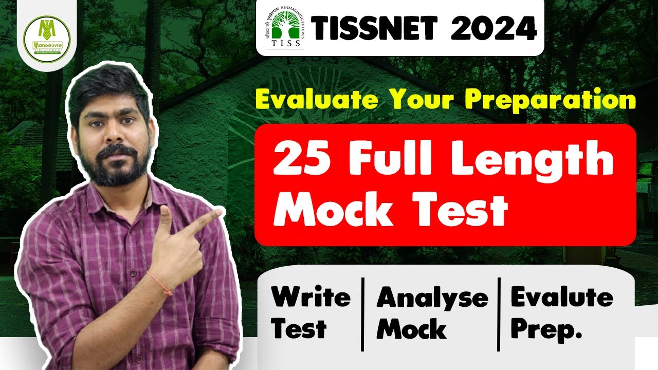 TISSNET 2024 - 25 Full Length Mock Test | Write Test | Analyse Mock | Evaluate Prep. | Attempt Now
